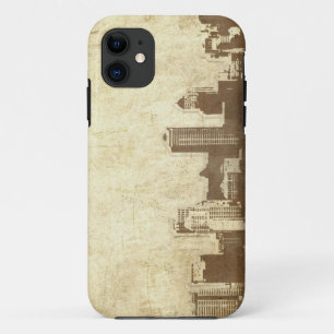 Grungy city background iPhone 11 hoesje