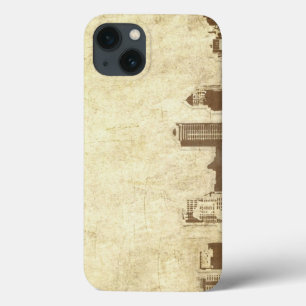 Grungy city background iPhone 13 hoesje