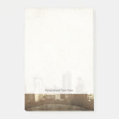 Grungy city background post-it® notes (Voorkant)