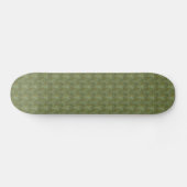 Grungy Dark Green Scallops Skateboard (Horizontaal)