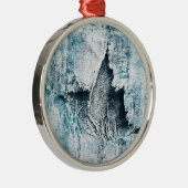 grungy denim metalen ornament (Rechts)