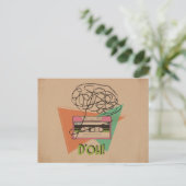 Grungy D'oh Tape Briefkaart (Staand voorkant)