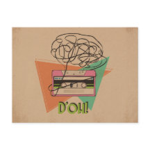 Grungy D'oh Tape Briefkaart