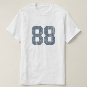 Grungy Faded 88 Blauw T-shirt
