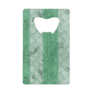 Grungy Fat Green Stripes Kredietkaart Flessenopener