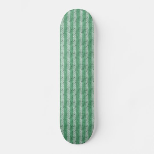 Grungy Fat Green Stripes Skateboard (Voorkant)