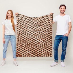 Grungy Fishnets Texture Fleece Blanket Deken