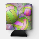 Grungy Girly Volleyball Blikjeskoeler (Achterkant)