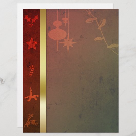 Grungy Gold Kerstmis (Voorkant / Achterkant)