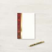 Grungy  Gold Kerstmis Post-it® Notes (Op bureau)
