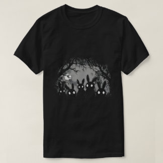 Grungy Gothic T-shirt met griezelig konijnenbos
