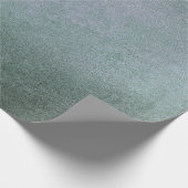 Grungy Grey Blauwgroen Graphite Glass Ice Vip Cadeaupapier (Hoek)