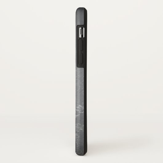 Grungy Grey monogram getekend patroon Case-Mate iPhone Case (Achterkant/links)
