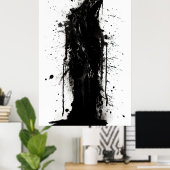 Grungy Grim Reaper Poster (Thuiskantoor)