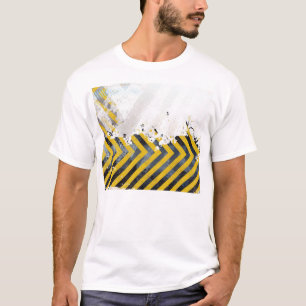 Grungy Hazard Stripes T-shirt