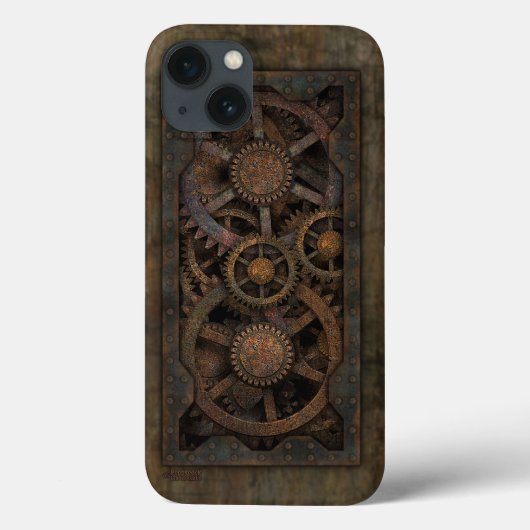 Grungy Industrial Steampunk Machine Case-Mate iPhone Case (Achterkant)