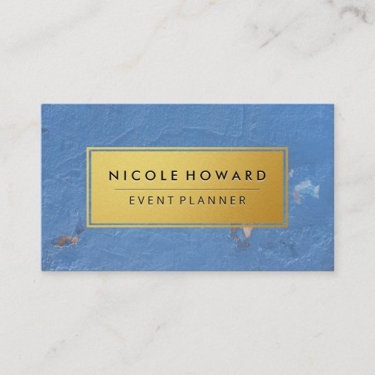 Grungy Lijst Grungy Texture Gold Visitekaartje (Voorkant)