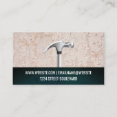 Grungy muur achtergrond | Hamergereedschap Visitekaartje (Achterkant)