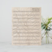 Grungy Paper Blank Bladmuziek 10 Stave (Staand voorkant)
