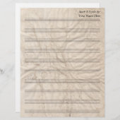 Grungy Paper Blank Bladmuziek 10 Stave (Voorkant / Achterkant)