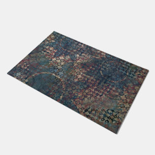 Grungy Patronen met het Patchwork van het Oversein Deurmat