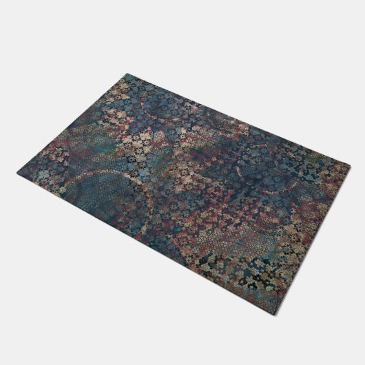 Grungy Patronen met het Patchwork van het Oversein Deurmat (Schuin)