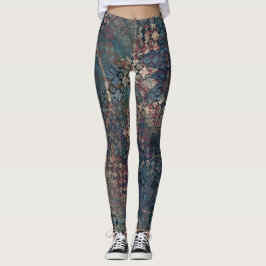 Grungy Patronen met het Patchwork van het Oversein Leggings