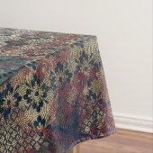 Grungy Patronen met het Patchwork van het Oversein Tafelkleed (Voorbeeld)