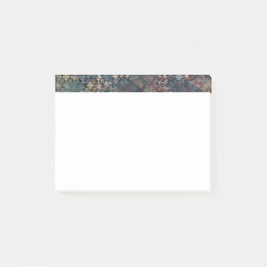 Grungy Patronen met Slordig Lapwerk van Texturen Post-it® Notes (Voorkant)