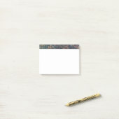 Grungy Patronen met Slordig Lapwerk van Texturen Post-it® Notes (Op bureau)