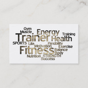 Grungy Personal Trainer Visitekaartje