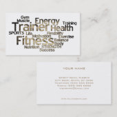 Grungy Personal Trainer Visitekaartje (Voorkant / Achterkant)