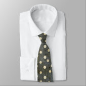 Grungy Polka Dot Pattern Stropdas (Gebonden)