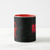Grungy Red Anarchy Symbol Mok (Midden)