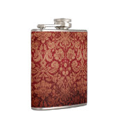 Grungy Red Damask Heupfles (Rechts)