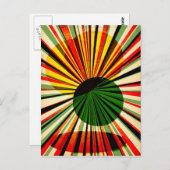 Grungy retro-ontwerp briefkaart (Voorkant / Achterkant)