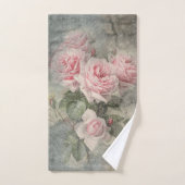 GRUNGY ROSES - Fleurs Vintages (Serviette à main)