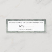 GRUNGY-ROZEN -  bloemen Mini Visitekaartje (Achterkant)