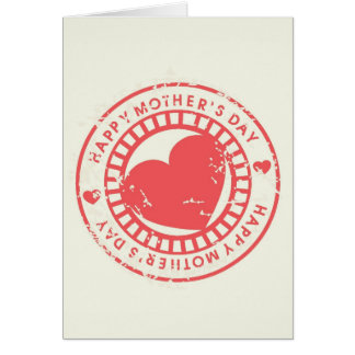 Grungy Rubber Stamp for Happy Moederdag