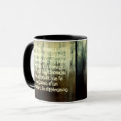 Grungy Serenity Prayer in Franse Mok (Voorkant links)