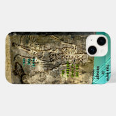 Grungy Skelet Grappen (gepersonaliseerd) Case-Mate iPhone Case (Achterkant (horizontaal))