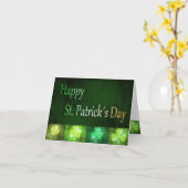 Grungy St. Patrick's Day Shamrocks - Carte de voeu (Fleur jaune)