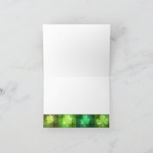 Grungy St. Patrick's Day Shamrocks - Carte de voeu (Intérieur)