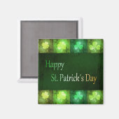 Grungy St. Patrick's Day Shamrocks - Magnet (Recto/Verso)