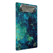 Grungy Turquoise en Yellow Mini Klembord (Schuin)