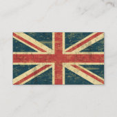 Grungy Union Jack Visitekaartje (Achterkant)
