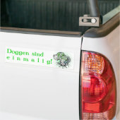 Grünliche Deutsche Dogge Bumpersticker (Op Truck)