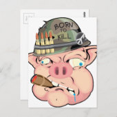 GRUNT PIG BRIEFKAART (Voorkant / Achterkant)