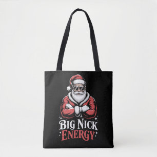 Grunt Style Grote Nick Energie Grappige Kerstman K Draagtas