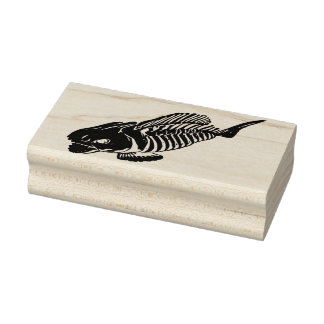 Grusel Fisch Rubberstempel
